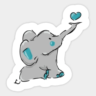 Cute Elephant Sticker